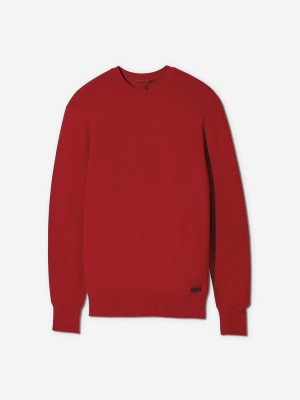 Sun Day Red 3D Knit Lightweight Crew Rood | EV1839604