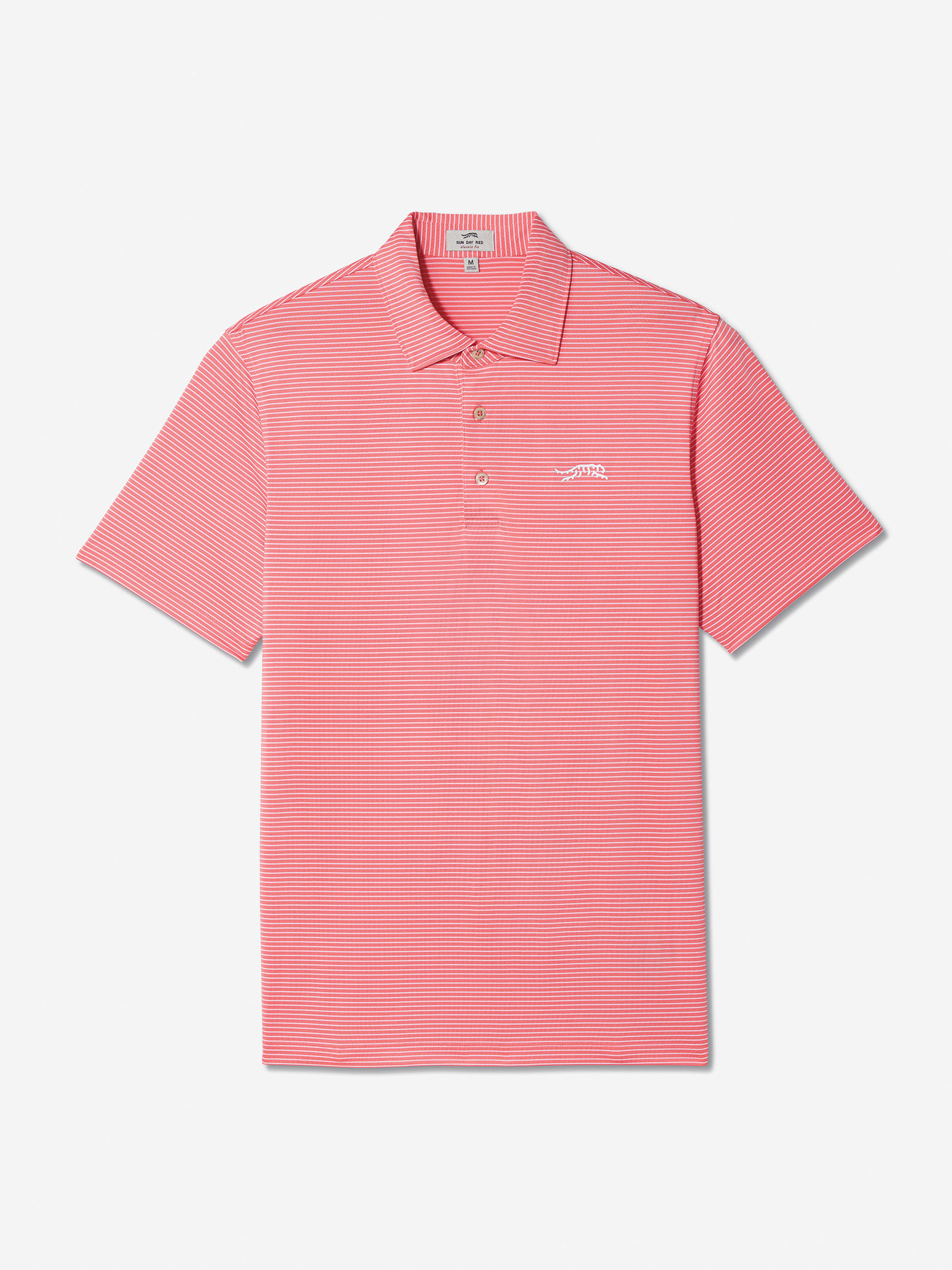 Sun Day Red Classic Stripe Polo Koraal | PS3854629