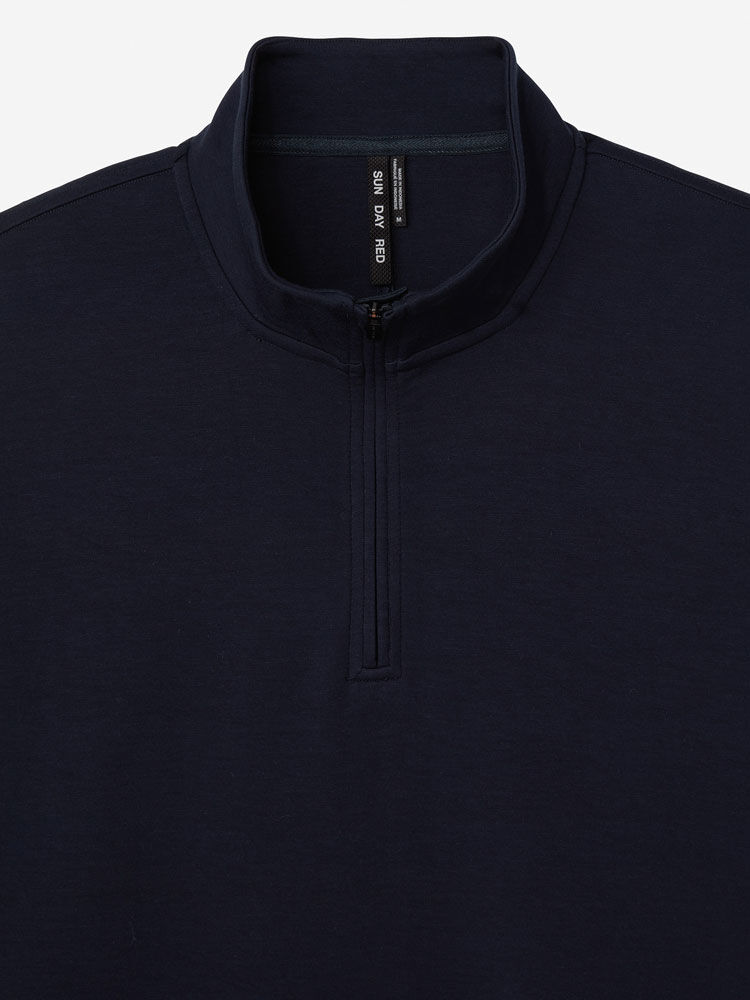 Sun Day Red Hibrid Lightweight Quarter Zip Donkerblauw | DR1259876