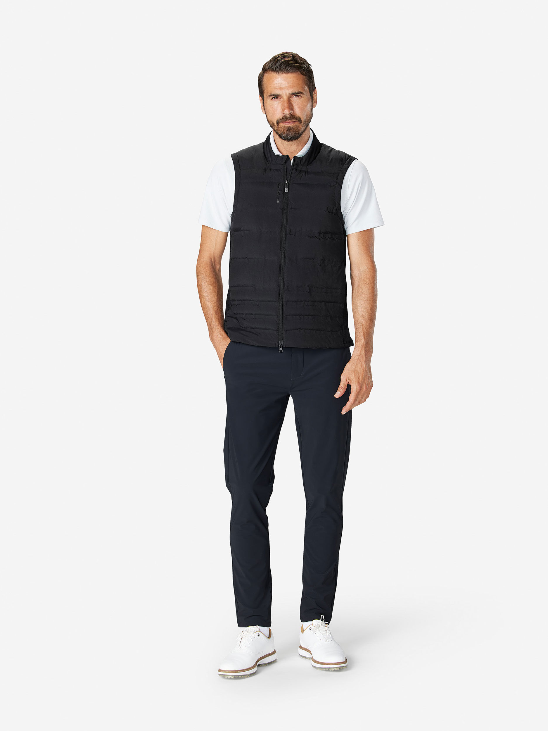 Sun Day Red Insulated Grid Vest Zwart | BV1375048