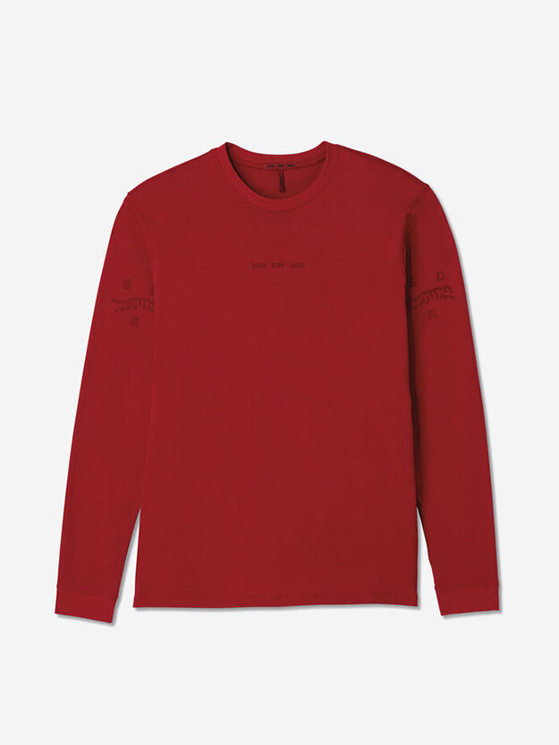 Sun Day Red Long Sleeve Dark Matter T-Shirt Rood | GW2967031