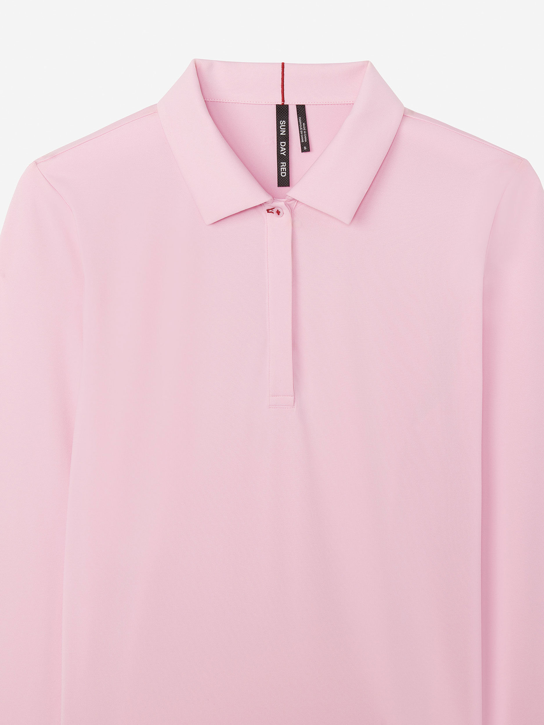 Sun Day Red Long Sleeve Performance Victoria Polo Roze | YD3967514