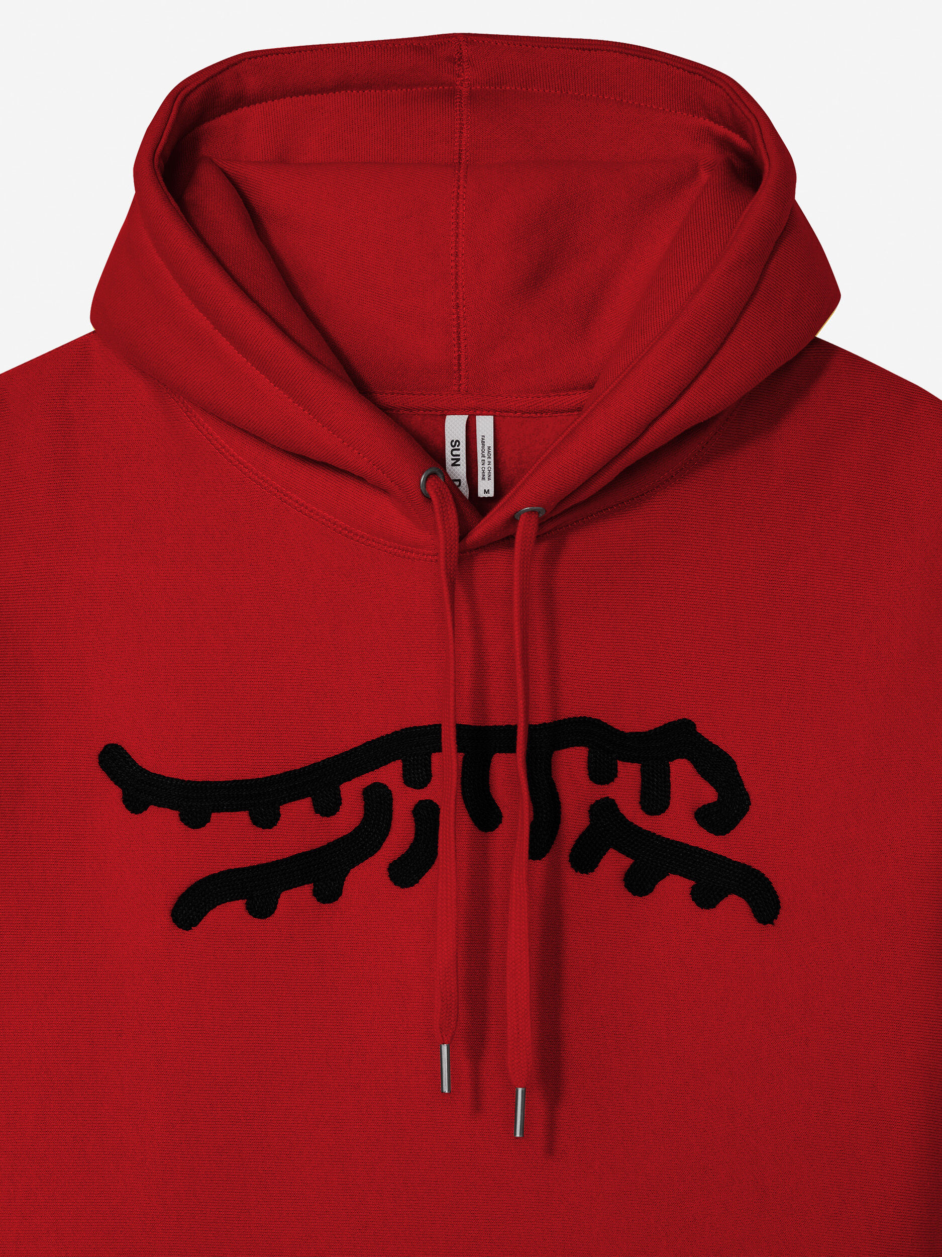 Sun Day Red Luare Chain Stitch Hoodie Red/Black | PH7614832