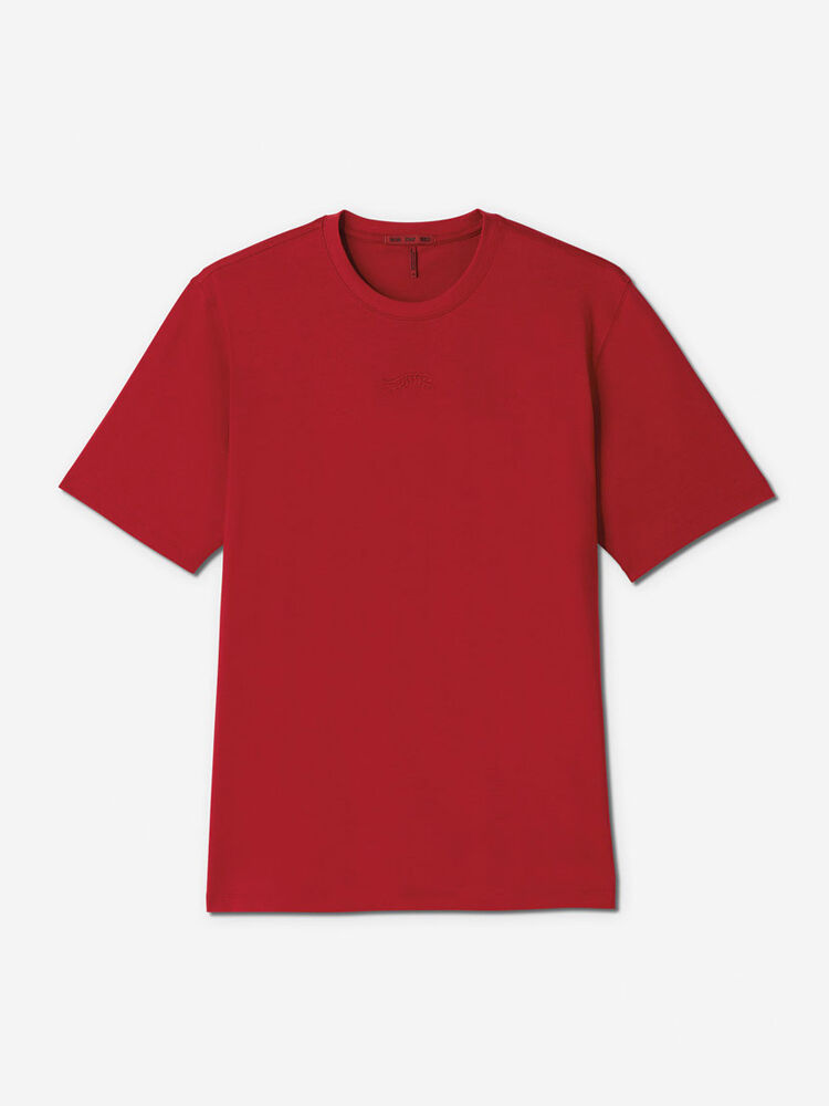 Sun Day Red Short Sleeve Dark Nebula T-Shirt Rood | ZB3460951